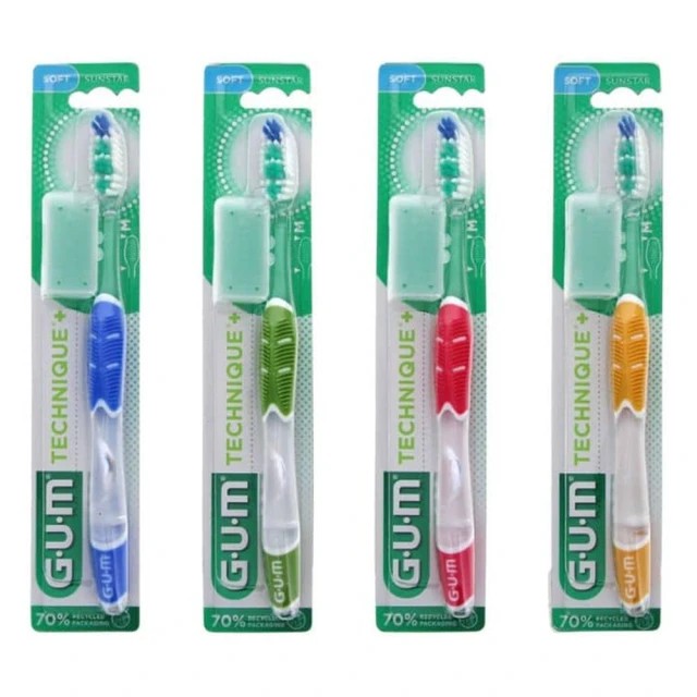 Sunstar Gum Technique+ Full Toothbrush 490 Regular Soft Οδοντόβουρτ...