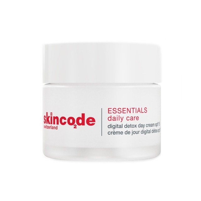 Skincode Essentials Digital Detox Day Cream SPF15 Ενυδατική Κρέμα Ημέρας, 50ml