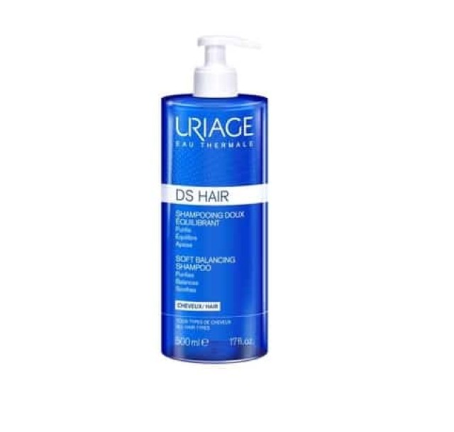 Uriage D.S Hair Soft Balancing Shampoo Απαλό Σαμπουάν Εξισορρόπησης 500ml