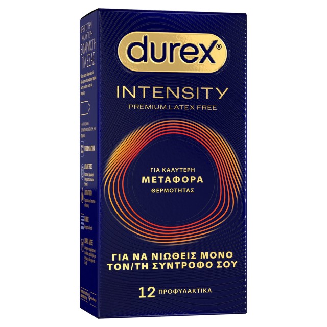 Durex Intensity Premium Latex-Free Εξαιρετικά Λεπτά Προφυλακτικά, 1...