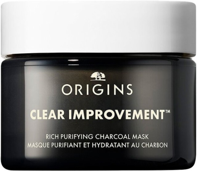 Origins Clear Rich Purifying Charcoal Μάσκα Προσώπου Για Όλους Τους Τύπους Δέρματος, 30ml