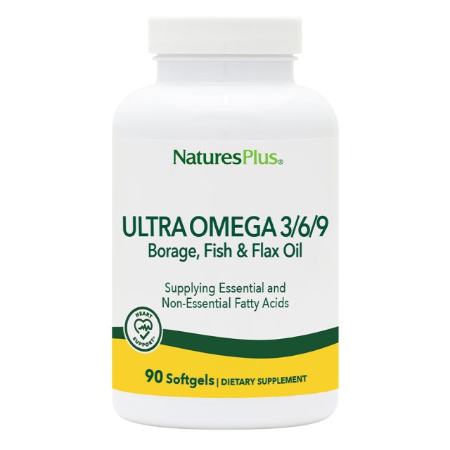 Natures Plus Ultra Omega 3 6 9, 90 Μαλακές Κάψουλες