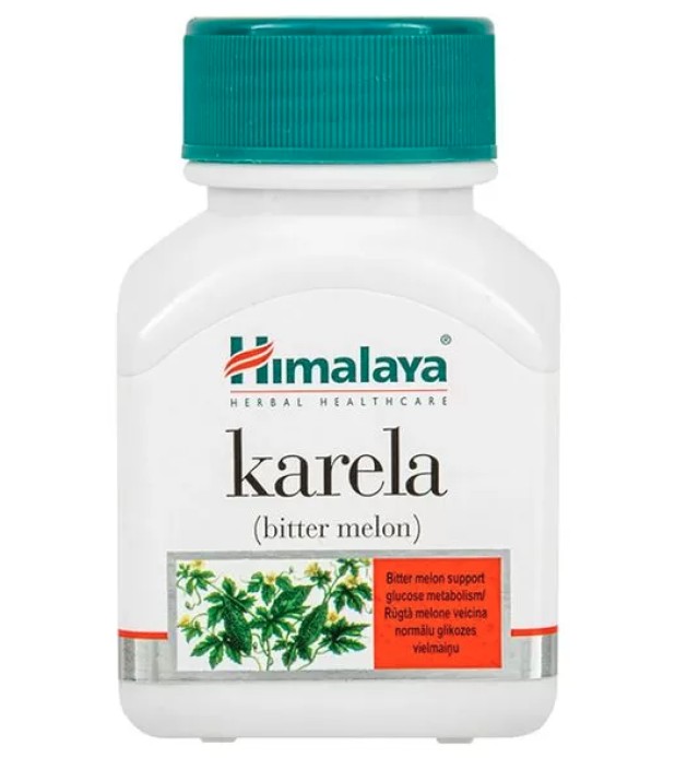 Himalaya Wellness Karela Bitter Melon Συμπλήρωμα Διατροφής για τη Ρύθμιση του Σακχάρου, 60 κάψουλες
