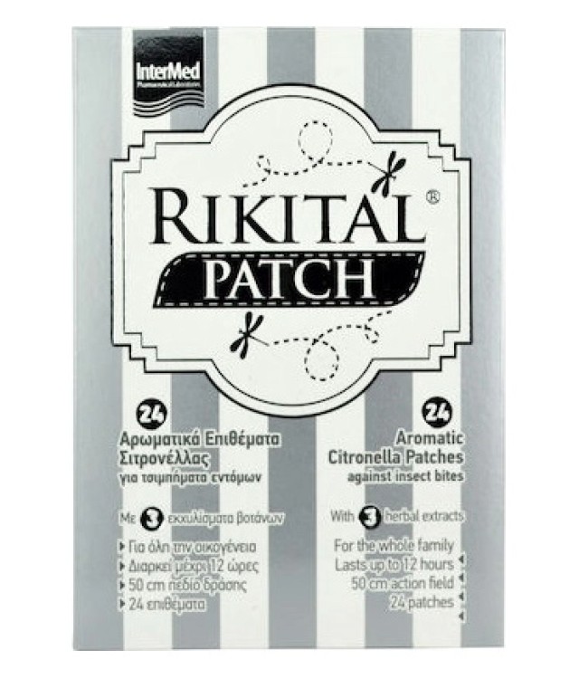 Intermed Rikital Patch Αντικουνουπικά Επιθέματα Για Παιδιά 6+ Μηνών, 24 Τεμάχια