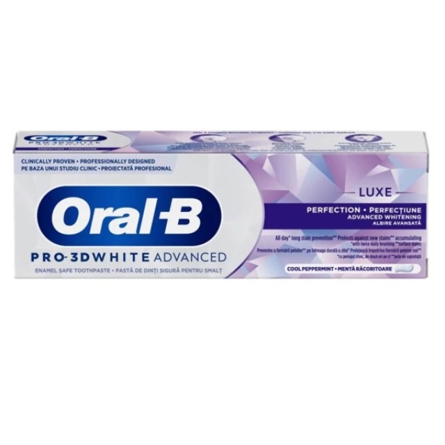Oral-B 3DWhite Luxe Perfection Οδοντόκρεμα για Λεύκανση, 75ml