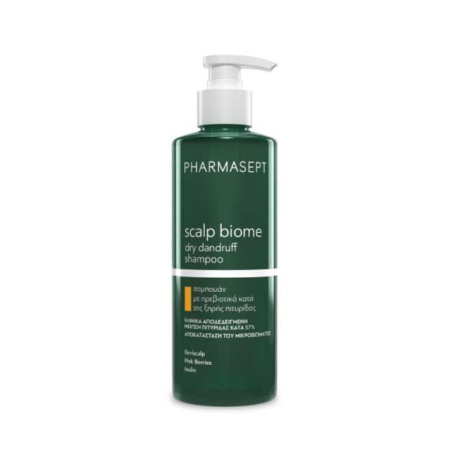 Pharmasept Scalp Biome Dry Dandruff Shampoo Σαμπουάν Κατά Της Πιτυρίδας Για Ξηρά Μαλλιά, 400ml