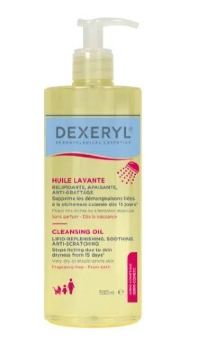 Dexeryl Cleansing Oil Λάδι Καθαρισμού για Πρόσωπο & Σώμα, 500ml