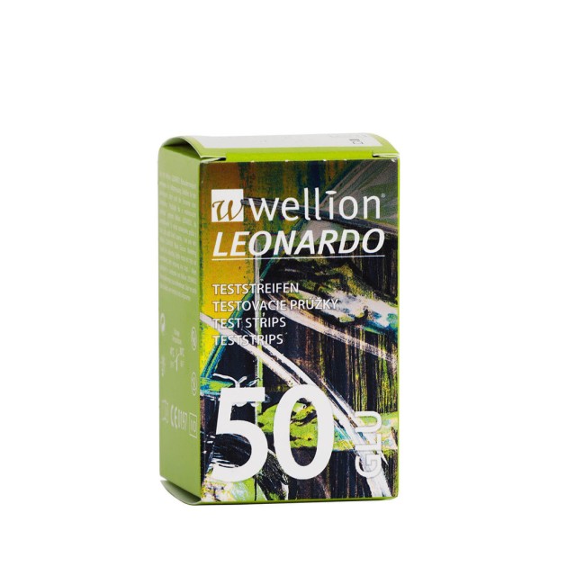 Wellion Leonardo Sugar Ταινίες Μέτρησης Γλυκόζης, 50pcs