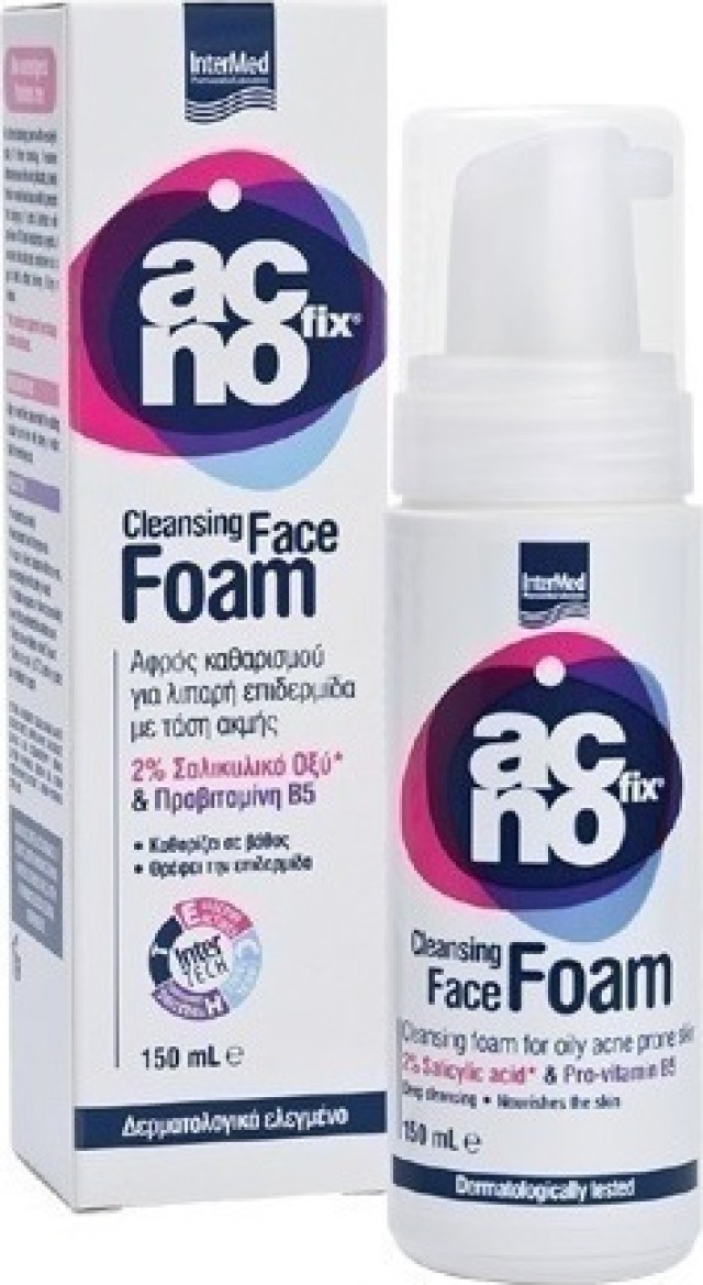 Intermed Αcnofix Cleansing Face Foam Αφρός Καθαρισμού κατά της Ακμής, 150ml