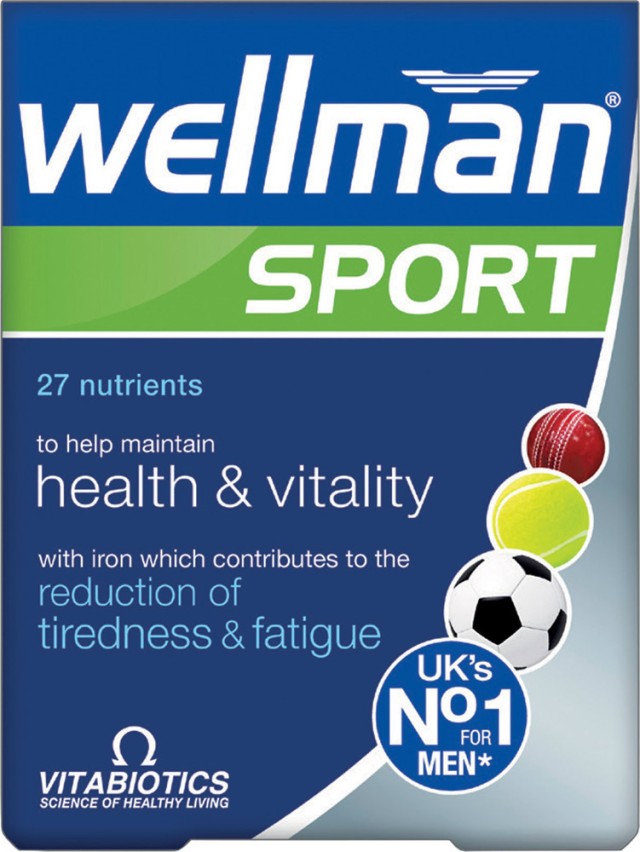 Vitabiotics Wellman Sport, Μοναδική Σύνθεση Ειδικά Σχεδιασμένη για Άνδρες που Αθλούνται, 30 Ταμπλέτες