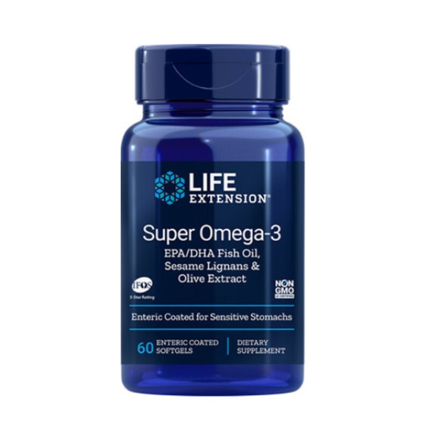 Life Extension Super Omega 3 Συμπλήρωμα Διατροφής με Ωμέγα-3 Λιπαρά Οξέα, 60caps