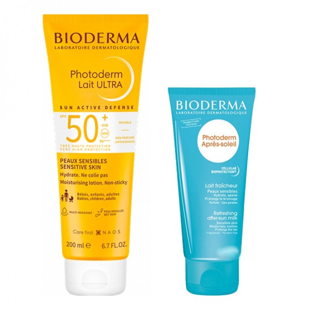 Bioderma Set Photoderm Lait ULTRA SPF50+ 200ml + Photoderm After Sun 100ml