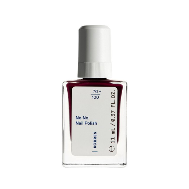Korres No No Nail Polish 59 Burgundy Red Βερνίκι νυχιών, 11ml