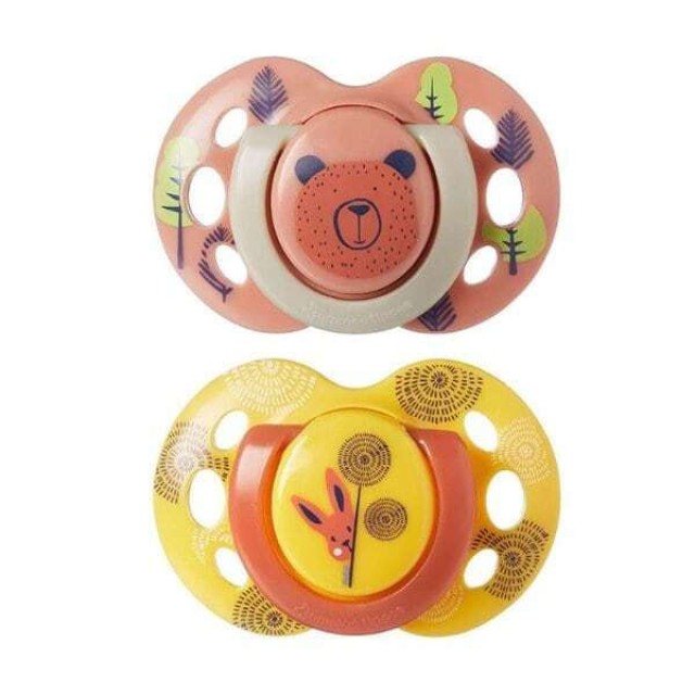 Tommee Tippee Fun Style Ορθοδοντικές Πιπίλες Σιλικόνης 6-18m, 2 τμχ