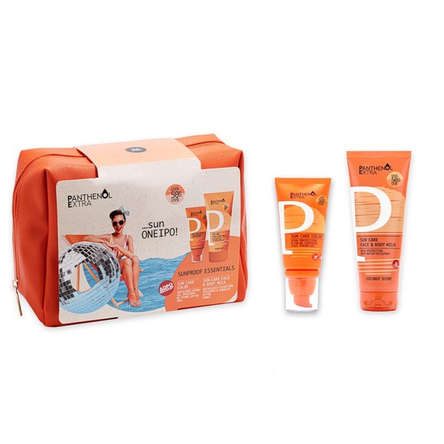Panthenol Extra Promo Sunproof Essentials με Sun Care Color SPF 50 Αντηλιακή Κρέμα-Gel Προσώπου με Χρώμα 50ml + Sun Care Face & Body Milk SPF 50 Αντηλιακό Γαλάκτωμα για Πρόσωπο και Σώμα 100ml