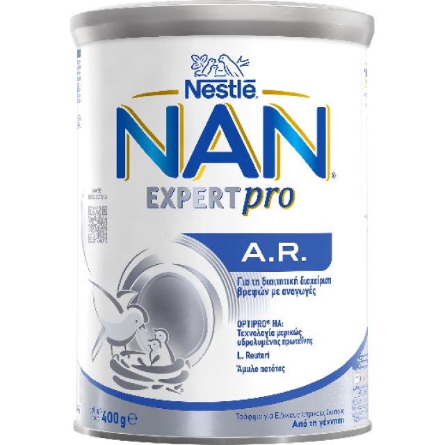 Nestle Αντιαναγωγικό Γάλα σε Σκόνη Nan AR 0m+ 400gr