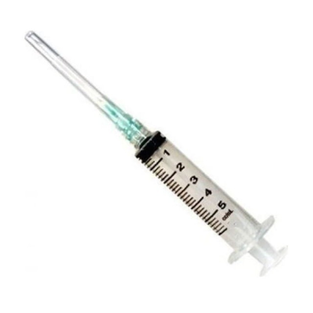 Kessler Αποστειρωμένη Σύριγγα 5 ml X 21G αποσπώμενη βελόνα, 1 Τμχ