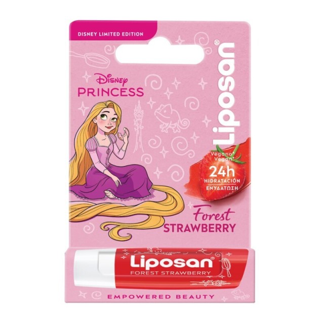Liposan Disney Princess Forest Strawberry Παιδικό Lip Balm, 4.8gr