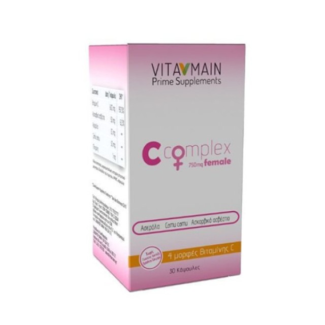 Vitamain C-Complex Female Συμπλήρωμα Διατροφής για Γυναίκες, 60 κάψ...