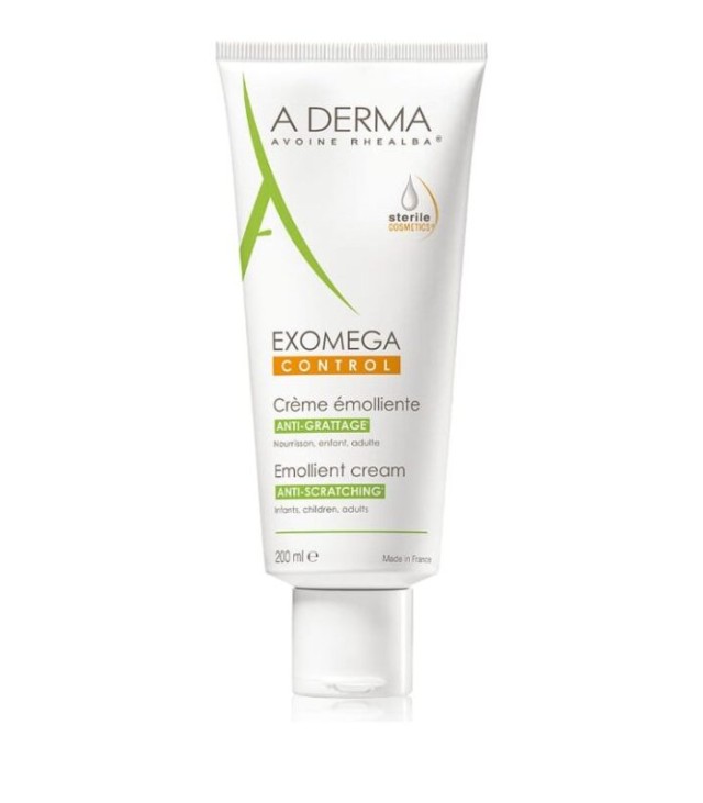 A-Derma Exomega Control Creme Emolliente Κρέμα Γαλάκτωμα για το Ατοπικό Δέρμα, 200ml