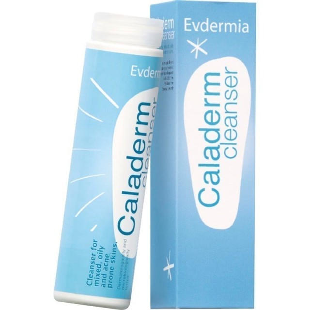 Evdermia Caladerm Cleanser Υγρό Καθαρισμού για Μεικτά Λιπαρά Δέρματα και την Αντιμετώπιση των Συμπτωμάτων της Ακμής, 200 ml