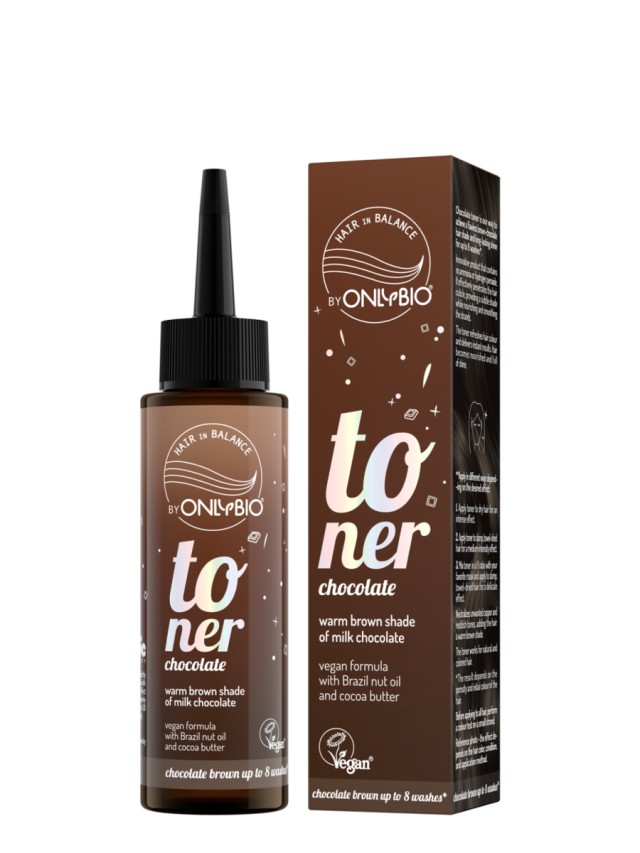OnlyBio Toner Μαλλιών Σοκολάτα Καφέ Τόνος & Διακριτική Ανταύγεια, 1...