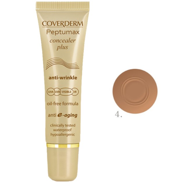Coverderm Peptumax Concealer Plus Anti-Wrinkle SPF50+ No.04, 10ml