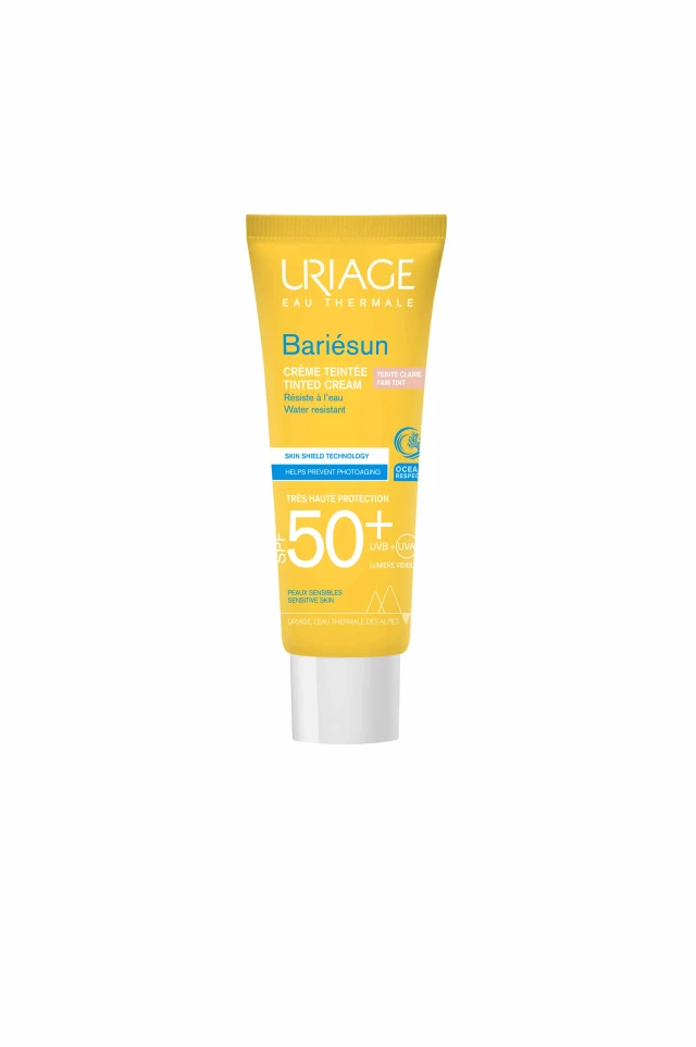 Uriage Bariesun Tinted Cream Fair Tint Αντηλιακή Κρέμα Προσώπου με Ανοιχτή Απόχρωση SPF50+, 50ml