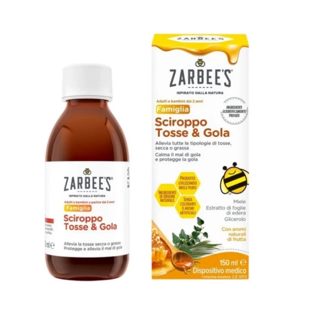 Zarbees Σιρόπι για Βήχα και Πονόλαιμο, 150ml