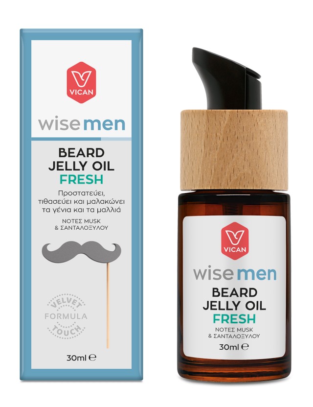Wise Men Beard Jelly Oil Fresh Ενυδατικό Λάδι για τα Γένια, 30ml