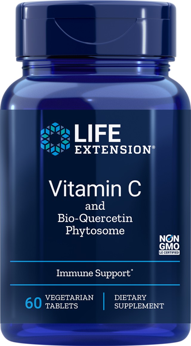 Life Extension Vitamin C & Bio-Quercetin Phytosome 1000mg, 60 Φυτικές Κάψουλες