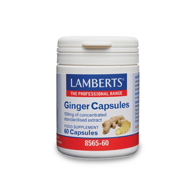 Lamberts Ginger 120mg, 60 Κάψουλες