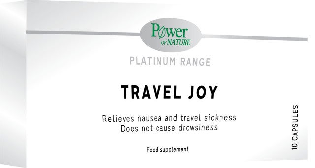 Power of Nature Platinum Range Travel Joy για την Αντιμετώπιση της Ναυτίας, 10 Κάψουλες