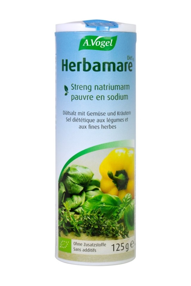 A. Vogel Herbamare Diet Υποκατάστατο Αλατιού με πολύ Χαμηλή Περιεκτικότητα σε Νάτριο, με Λαχανικά & Αρωματικά Βότανα, 125gr