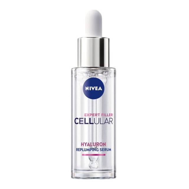 Nivea Expert Filler Cellular Hyaluron Replumpin Serum Ορός Επαναφοράς Όγκου με Υαλουρονικό Οξύ, 30ml