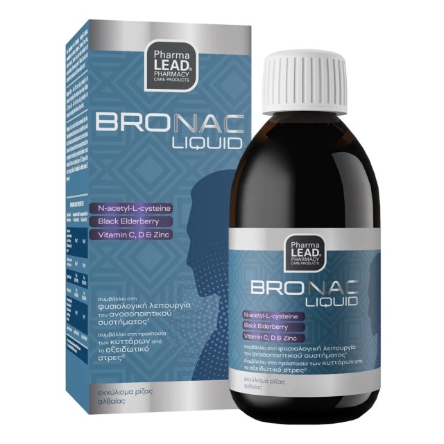 Pharmalead Bronac Πόσιμο Διάλυμα Ειδικό Συμπλήρωμα Διατροφής για τη Φυσιολογική Λειτουργία του Ανοσοποιητικού Συστήματος, 200ml