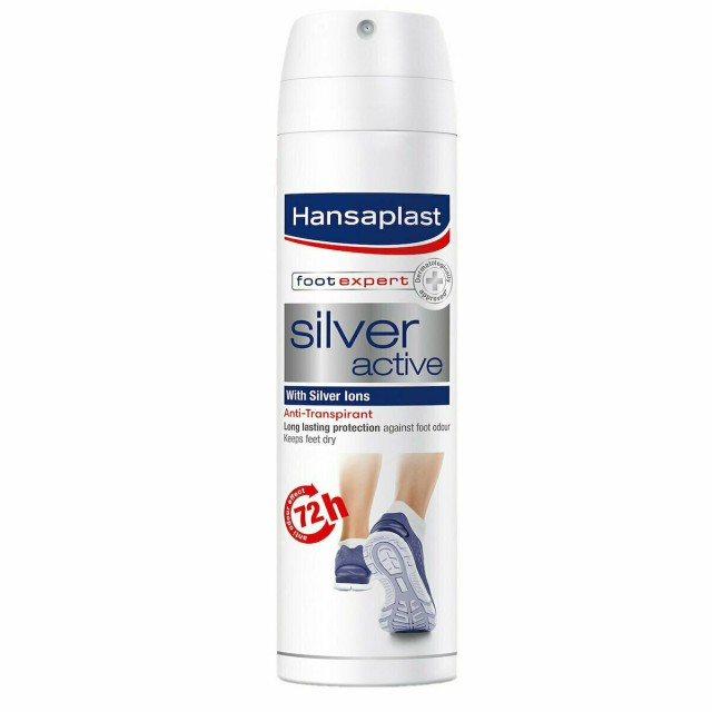 Hansaplast Silver Active Footcare Ανθιδρωτικό Αποσμητικό Σπρέι Ποδιών, 150ml