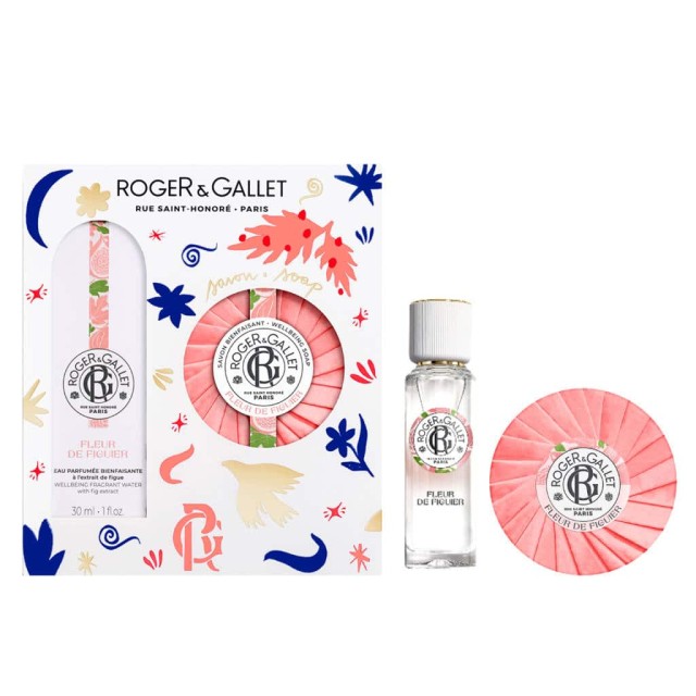 Roger & Gallet Set Fleur De Figuier Eau Parfumee Bienfaisante 30 ml + Fleur De Figuier Soap 100 gr