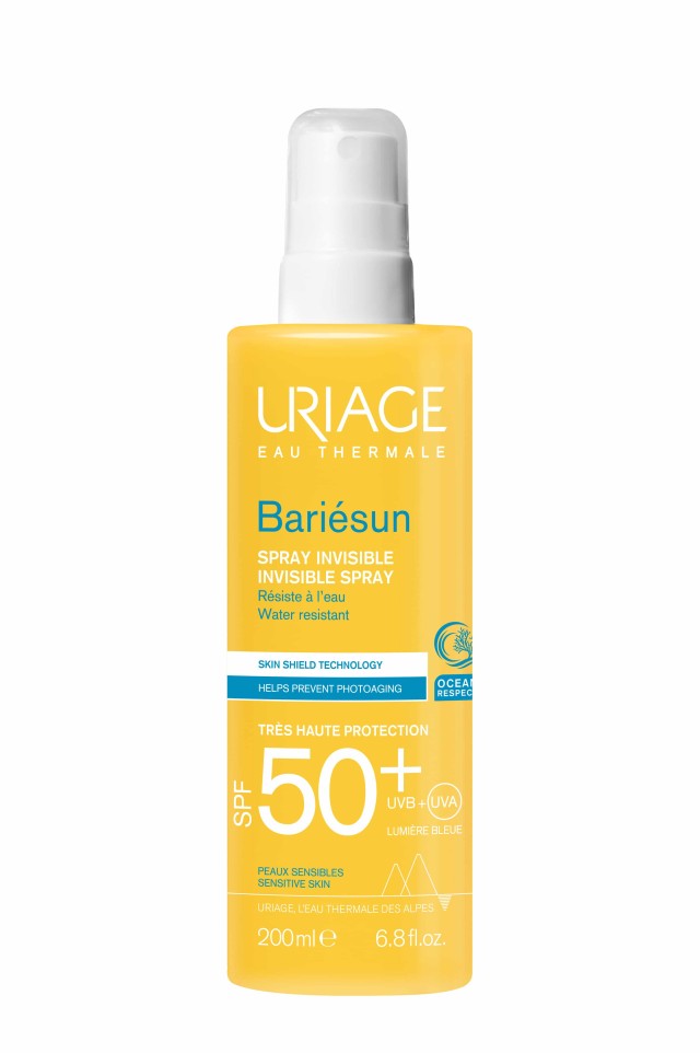 Uriage Bariesun Invisible Spray Αόρατο Αντηλιακό Σπρέι Με Άρωμα  SPF50+, 200ml