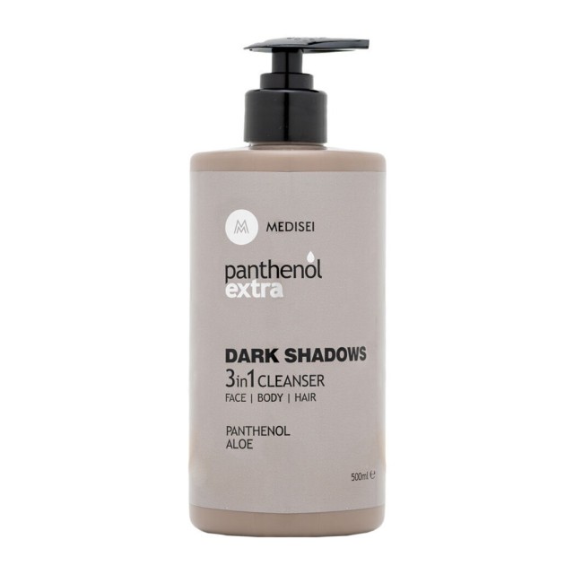 Panthenol Extra Dark Shadows 3 in 1 Cleanser για Πρόσωπο, Σώμα και Μαλλιά, 500ml