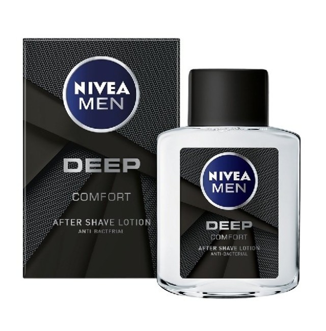 Nivea Men Deep Comfort After Shave Lotion Anti Bacterial Για Μετά Το Ξύρισμα, 100ml
