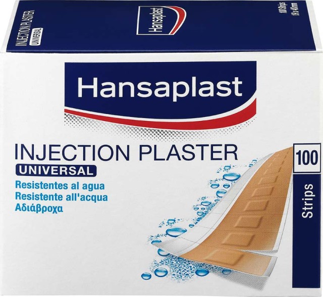 Hansaplast Universal Injection Plaster 19 x 40mm Αυτοκόλλητα Επιθέματα 100 Τεμάχια
