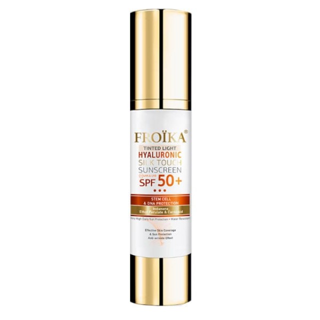 Froika Hyaluronic Silk Touch Suncare Tinted Cream Light SPF50+ Αντη...