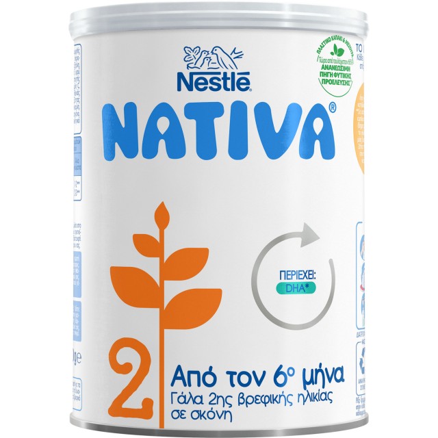 Nestle Γάλα σε Σκόνη Nativa 2 6-12m 400gr
