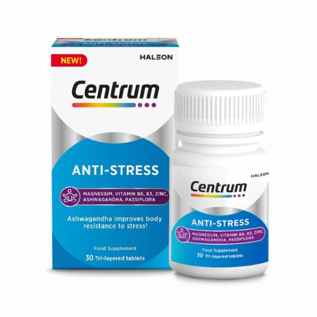 Centrum Anti-Stress Συμπλήρωμα Διατροφής για τη Διαχείριση του Στρε...