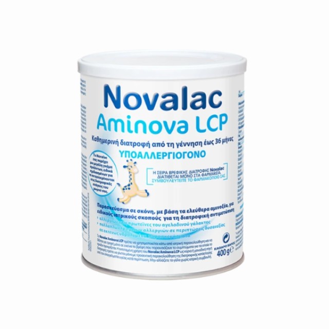 Novalac Aminova LCP Γάλα σε Σκόνη  0+ Μηνών, 400g