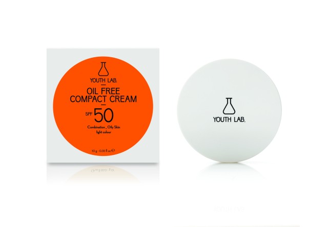Youth Lab Oil Free Compact Cream Spf50 Light Color Αντηλιακή κρέμα ...