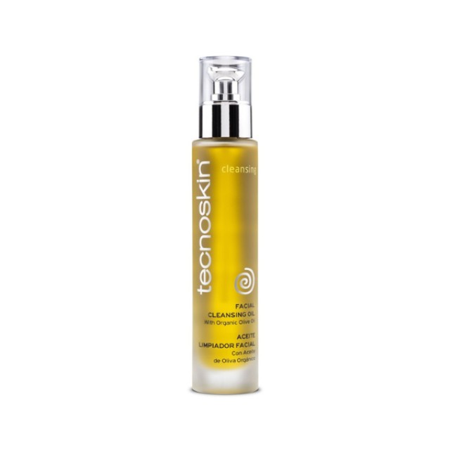 Tecnoskin Facial Cleansing Oil With Organic Olive Λάδι Καθαρισμού Μακιγιάζ, 100ml