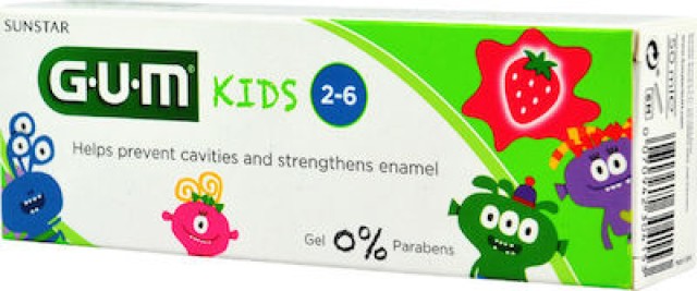 Gum 3000 Kids Παιδική Οδοντόκρεμα με Γεύση Φράουλα 3+ Ετών, 50ml