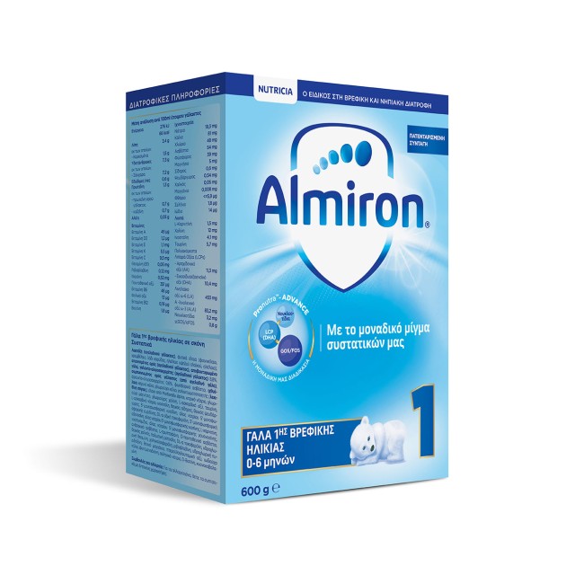 Almiron 1 Milk 0-6m Γάλα Πρώτης Βρεφικής Ηλικίας 600gr